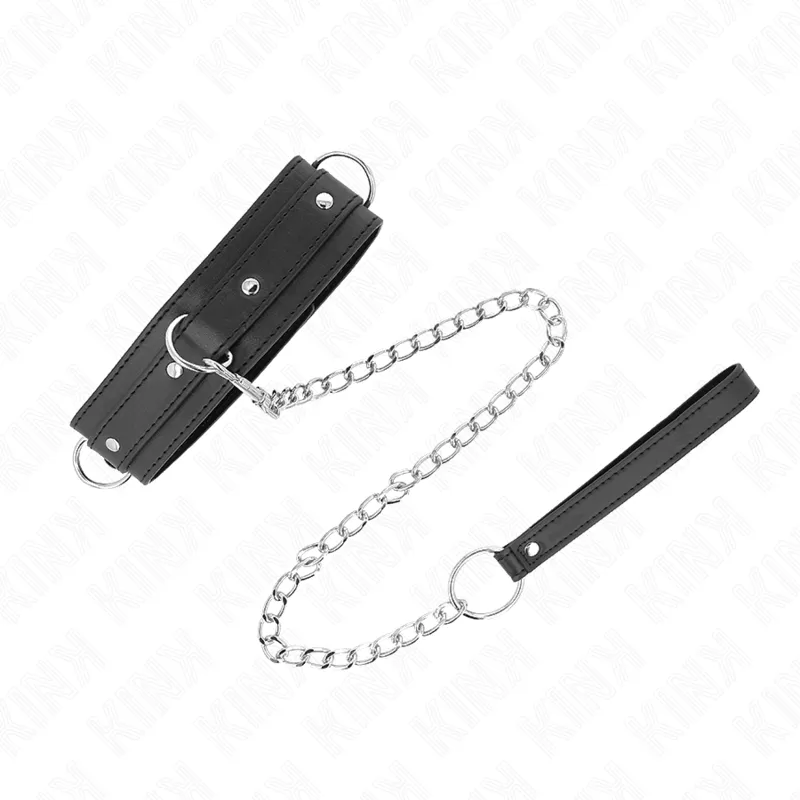 Kink - Necklace With Leash 65 Cm 3 Ring Model 1 Adjustable 38-49 Cm X 5 Cm 3