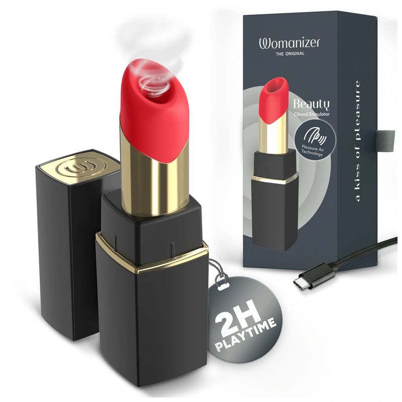 Womanizer - beauty suction clitoral stimulator 6 intensity levels black and gold 8