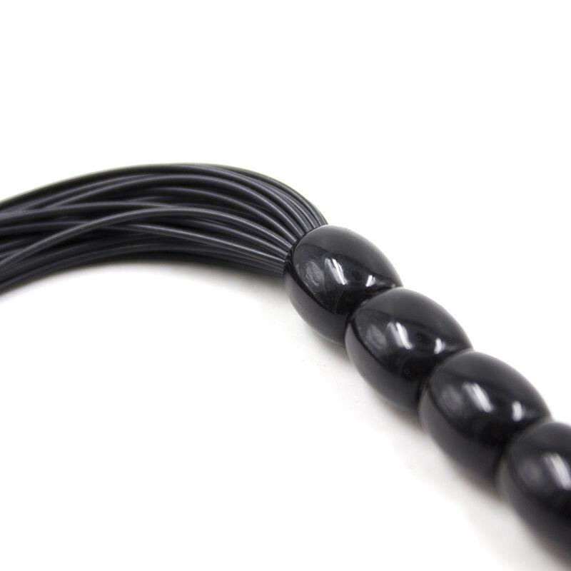 Ohmama Fetish Ribbed Silicone Handle Flogger 22 Cm 3