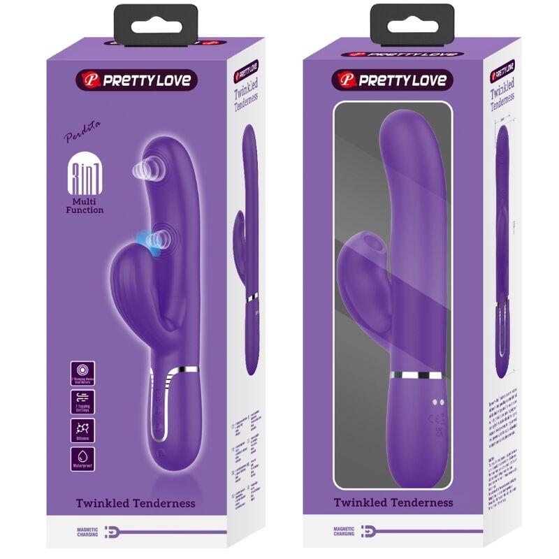 Pretty Love - Perlita G-Spot Vibrator 3 In 1 Multifunction Purple 10