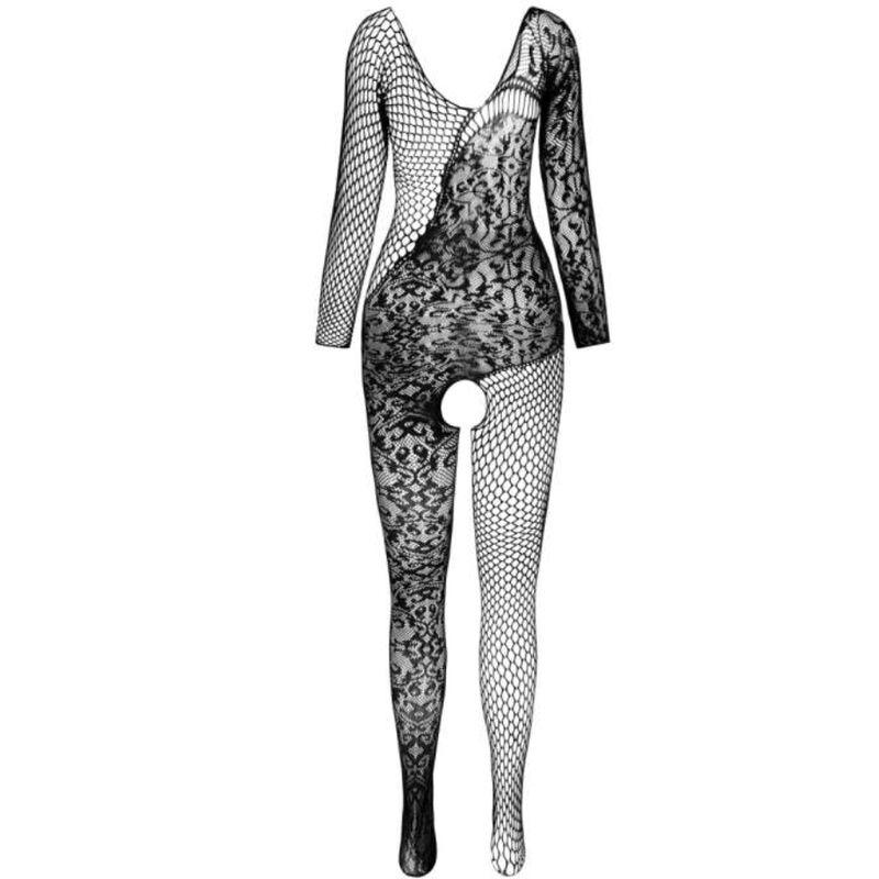 Passion - bs 107 bodystocking black one size 2