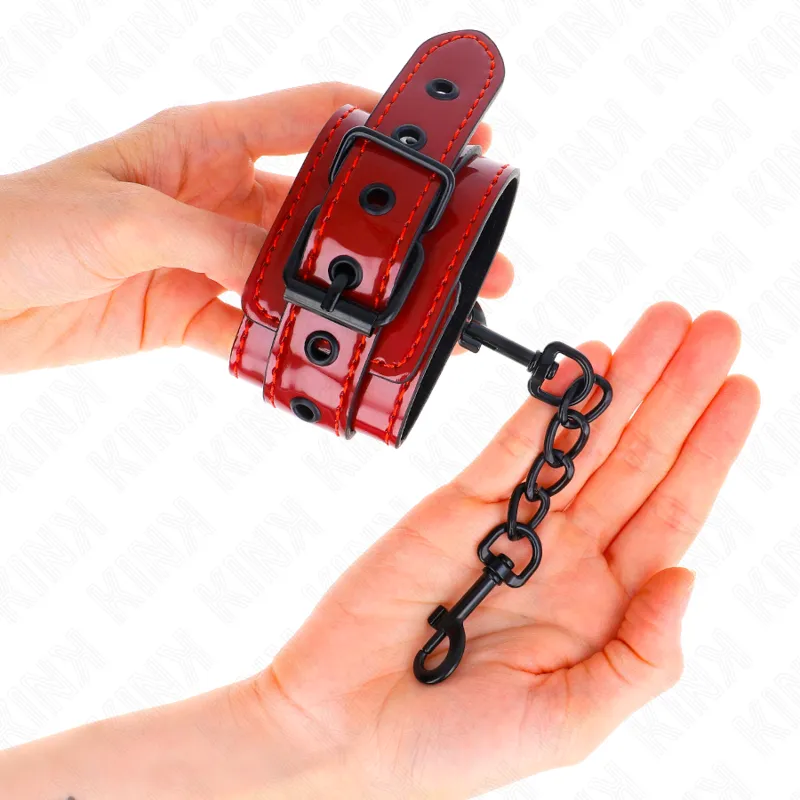 Kink - Dark Red Wrist Cuffs 23 X 5 Cm 2