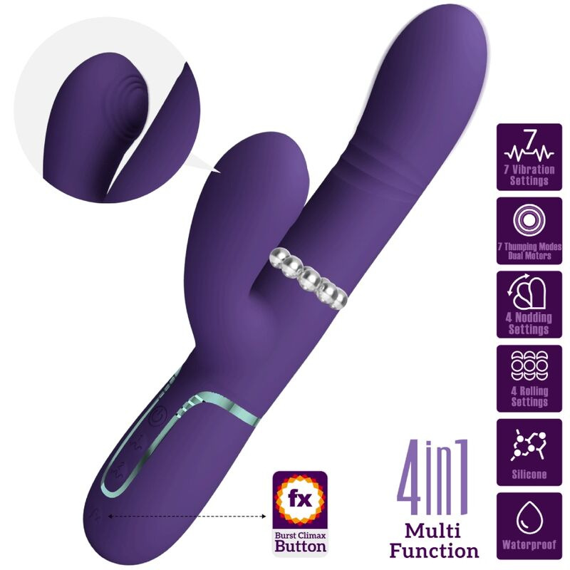 Pretty love - multifunction g-spot vibrator purple 2
