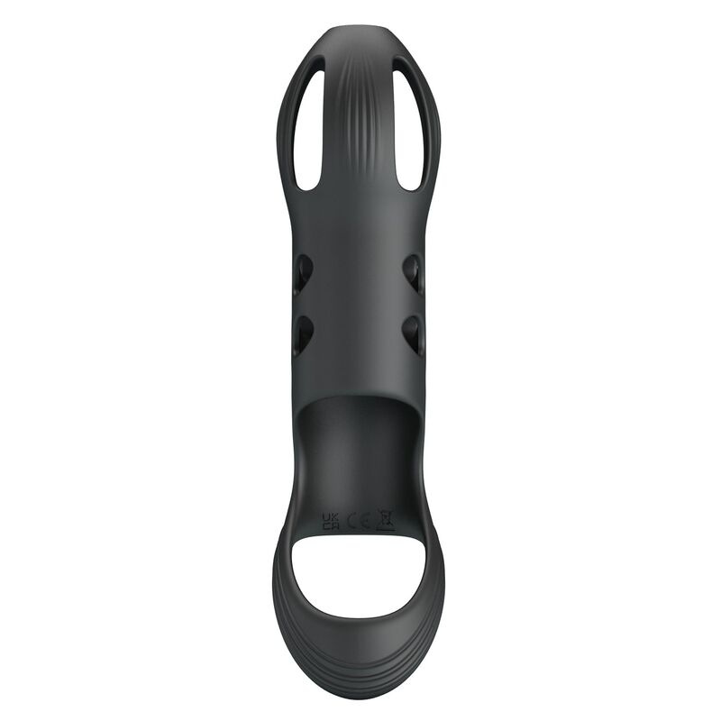 Pretty love - craig rechargeable vibrating penis ring black 4