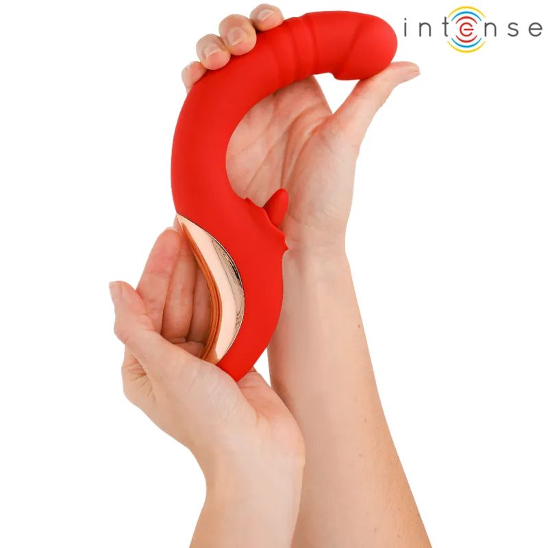 Intense - paulina vibrator and stimulator in u shape red 1