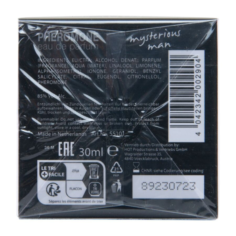 Hot - pheromone perfume london mysterious man 30 ml 4