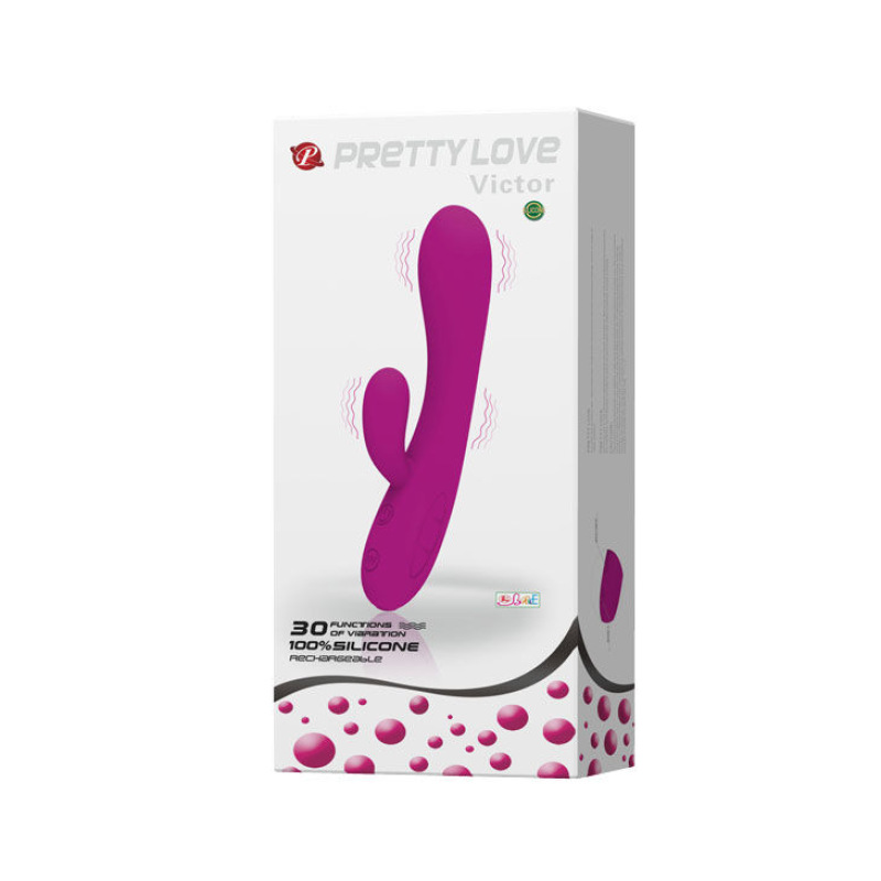 Pretty love - smart victor vibrator with clitoris stimulator 9