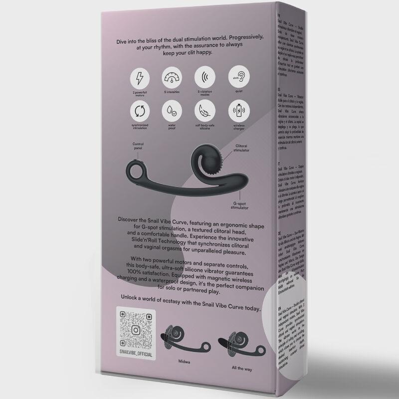 Snail Vibe Curve Vibrator Black 4