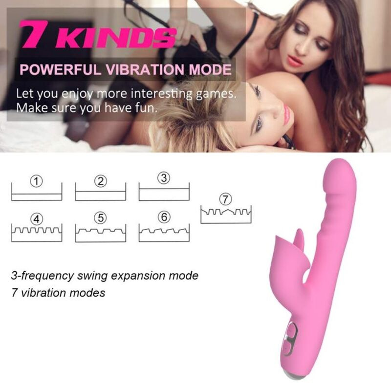 Nalone - t-may rabbit vibrator with push and oscillating motion 10