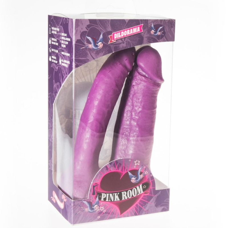 Pink room - arthus realistic dildo purple 17cm/15.5cm 1