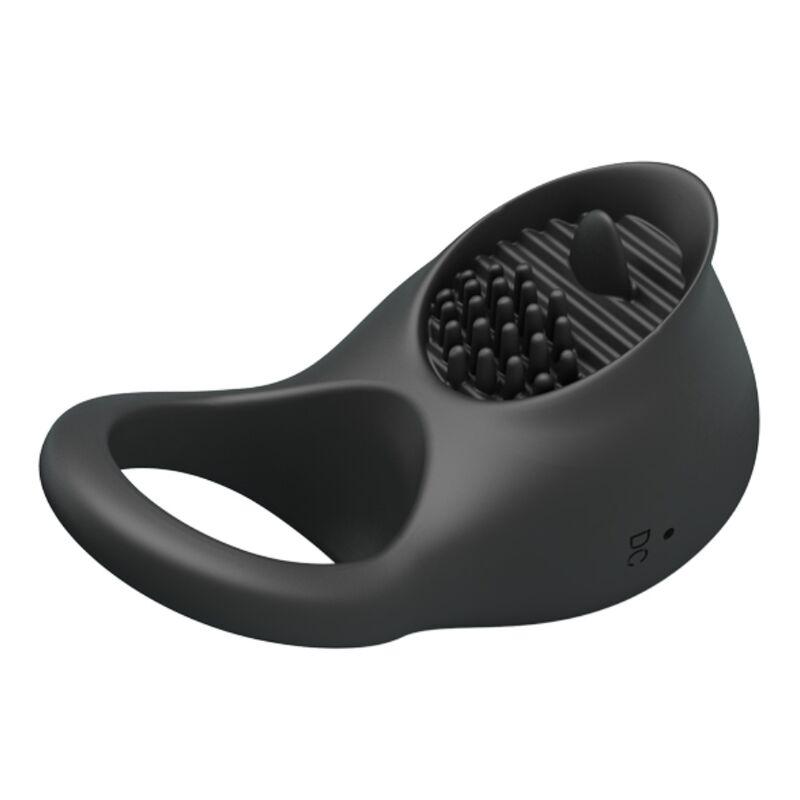 Pretty Love - Vibrating Penis Ring With Black Tongue 2