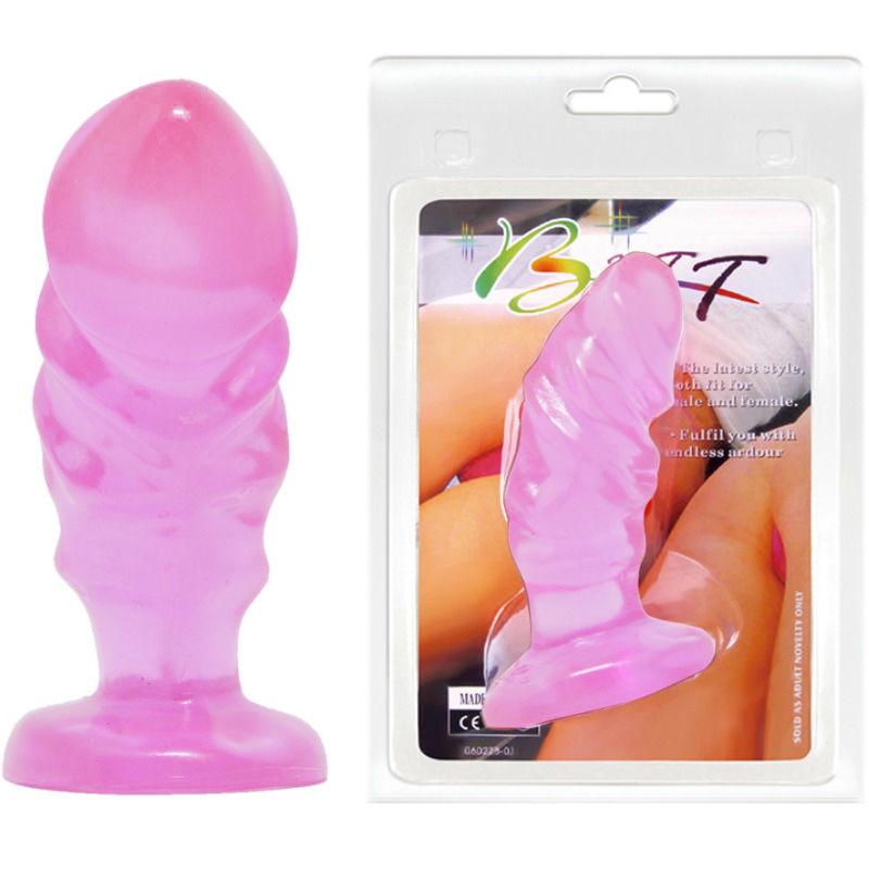 Baile Unisex Anal Plug With Suction Cup Pink 3