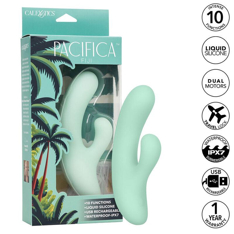 Calexotics - pacifica fiji vibrator & estimulator g spot 10 vibrations aqua