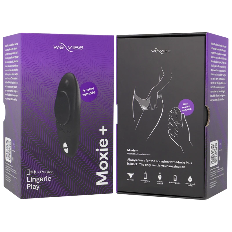 We-Vibe - Moxie + Clitoral Vibrator Satin Black 6