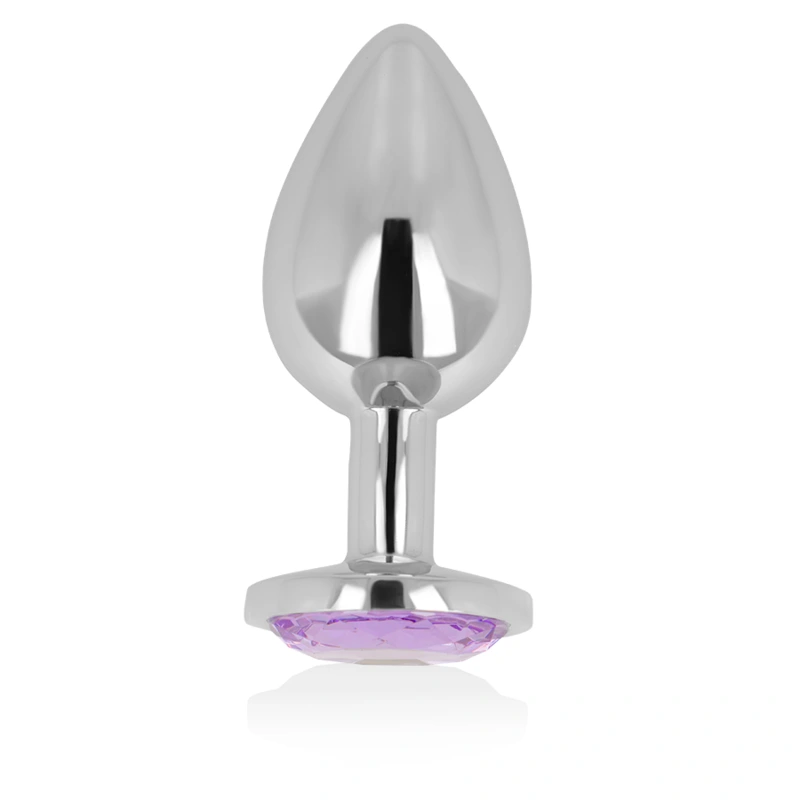 Ohmama - anal plug with violet crystal 8 cm