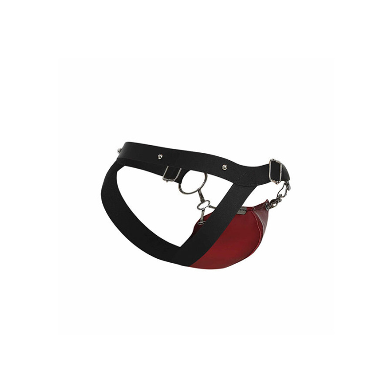Mob - dngeon snap jockstrap red one size 7