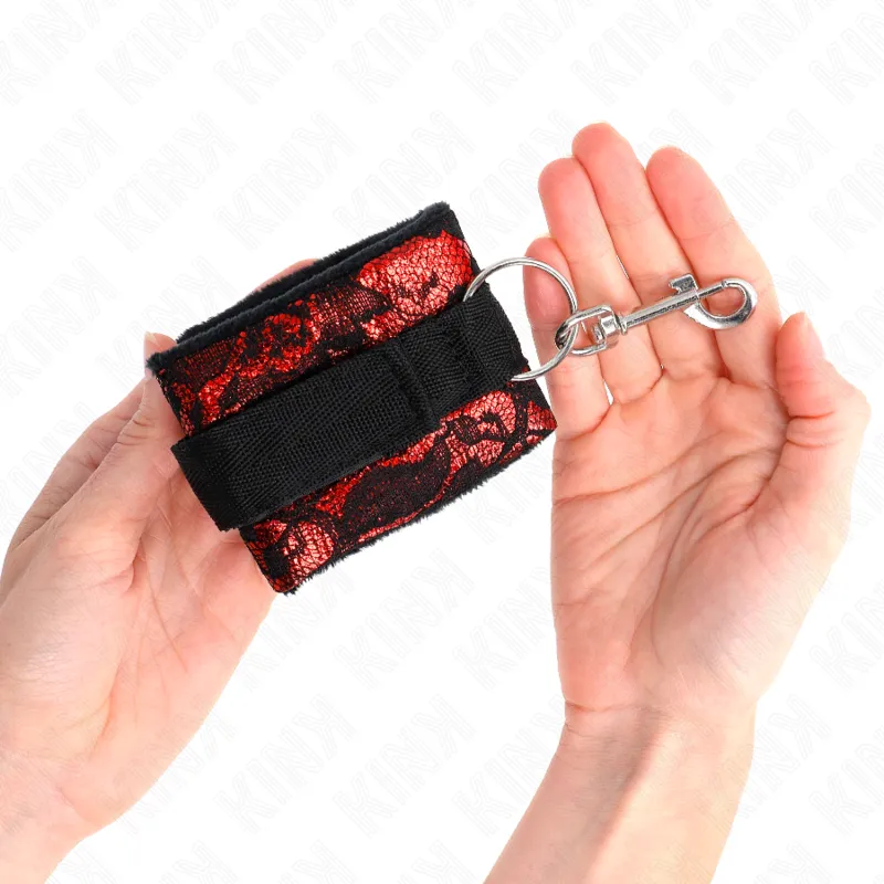 Kink - Scandal Wrist Restraints Red-Black 2