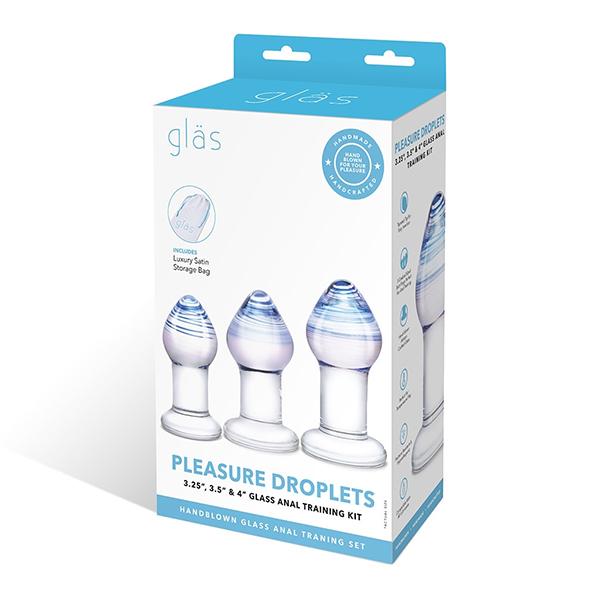 Glas - Pleasure Droplets Anal Training Kit 3 Pcs 10