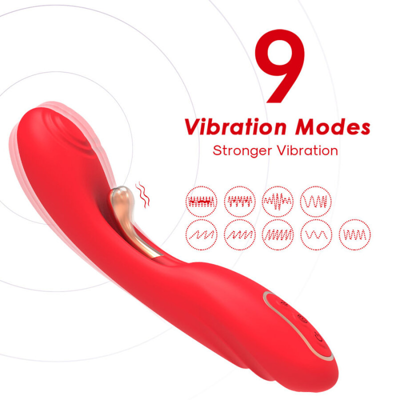 Armony - vibrator with oscillating tongue red 3