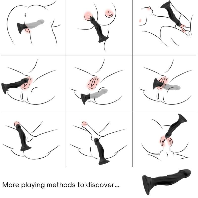 Armony - Dildo Vibrator & Anal Plug Remote Control Black 1