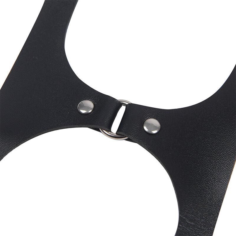Subblime - Full Body Harness With Leather Buckles Black One Size 6