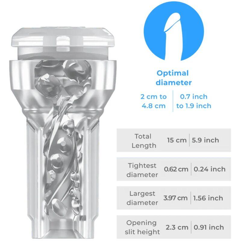 Kiiroo - feel pocket stroker crystal by kiiroo transparent 4