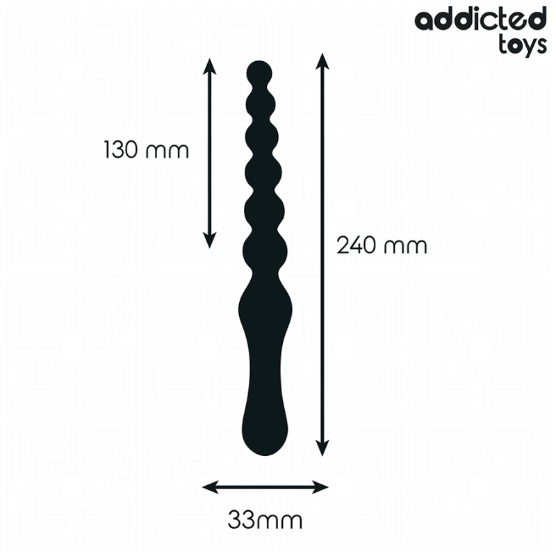 Addicted toys - double anal massager silicone 24 cm 3