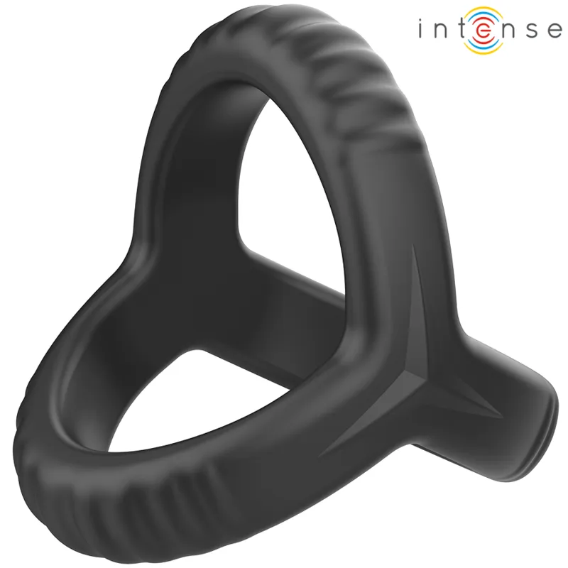 Intense - carson double silicone penis ring black model 4 3