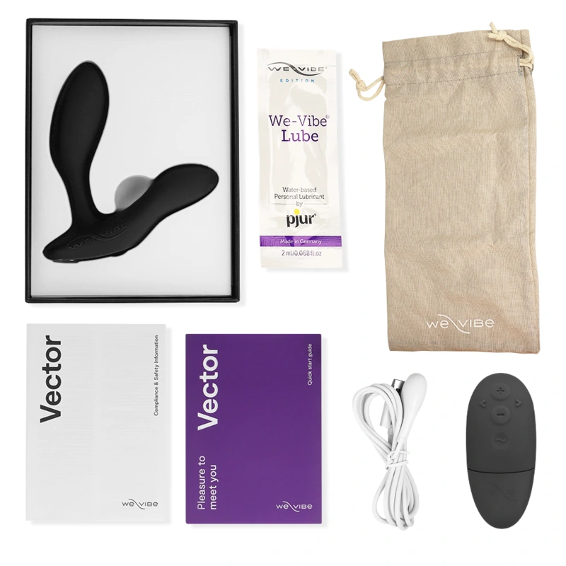 We-vibe - vector+ black prostate massager remote control 14