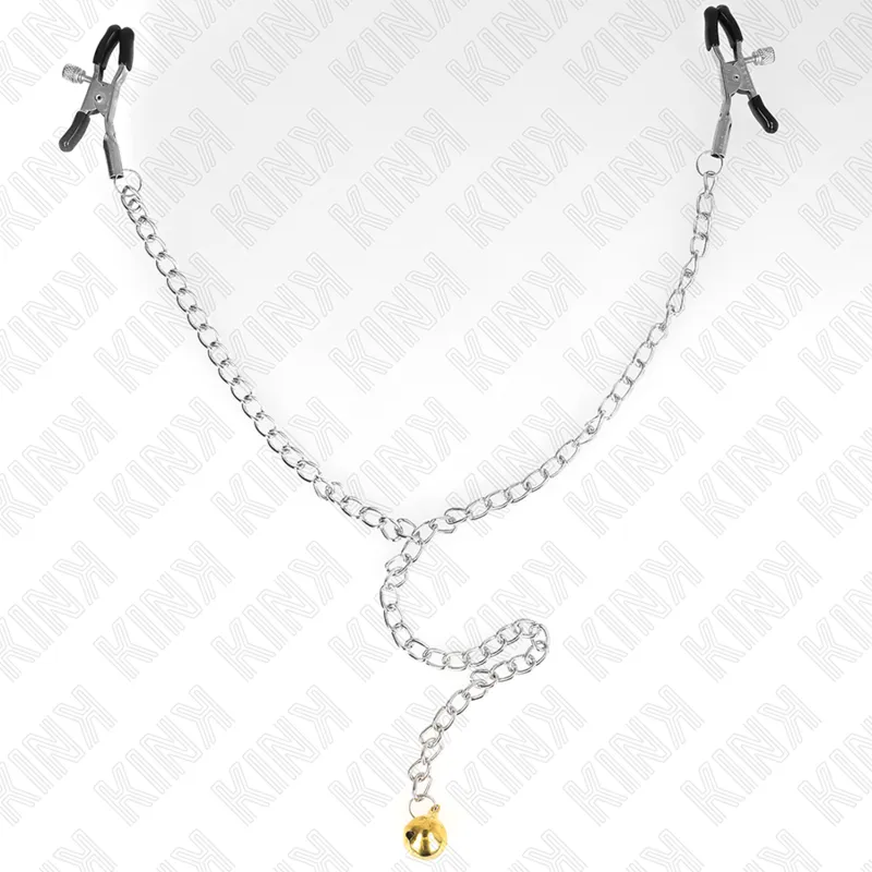 Kink - Chain Nipple Clamps With Bell 30 Cm