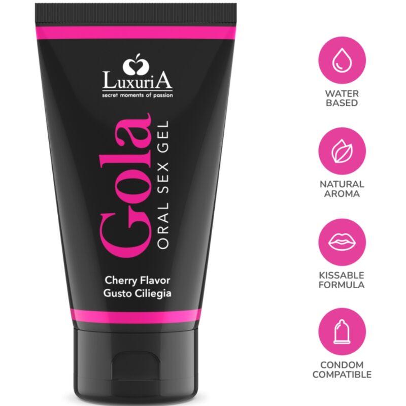 Luxuria Oral Sex Gel Cherry Flavor 50 Ml - Lubrikant Na Orálny Sex 2