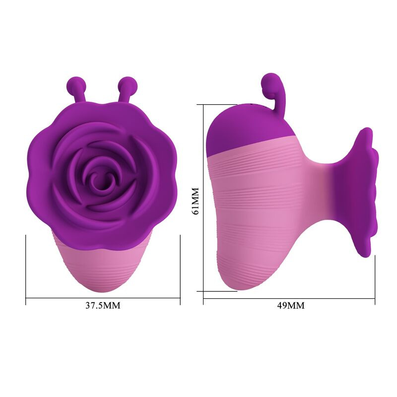Pretty love - little bee rechargeable clitoral stimulator 7 modes purple-pink 7