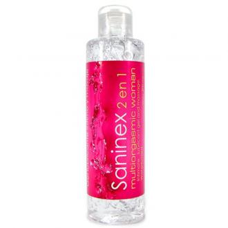 Saninex 2 En 1 Gel Lubricante Multiorgasmico Mujer