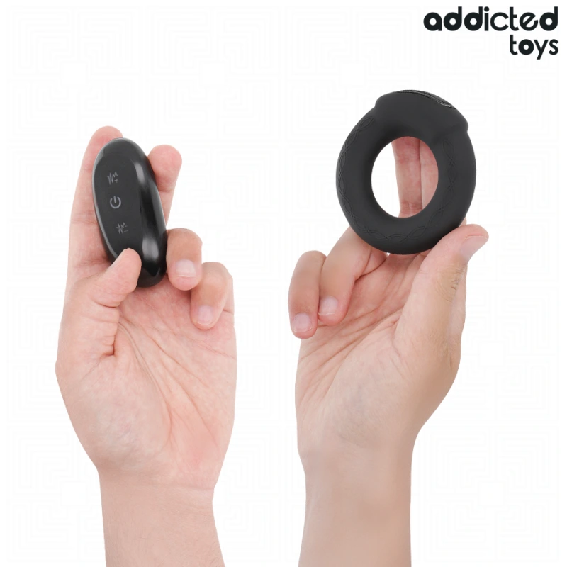 Addicted toys - heating effect vibrating cock ring remote control 2