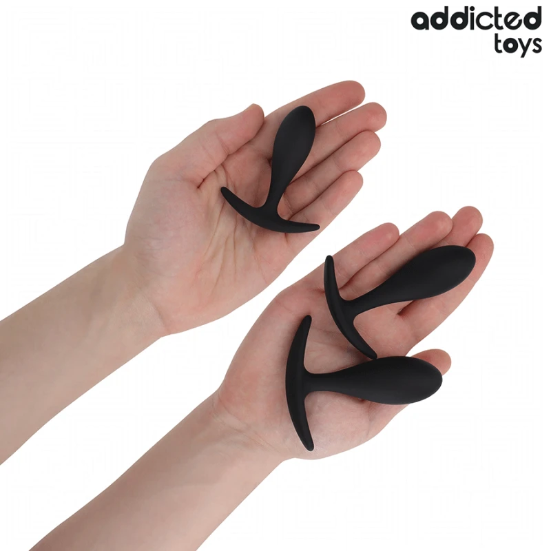 Addicted toys - set of 3 anal plug silicone model 2 2