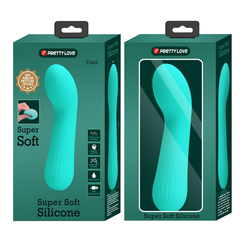 Pretty love - faun rechargeable vibrator aqua green 8