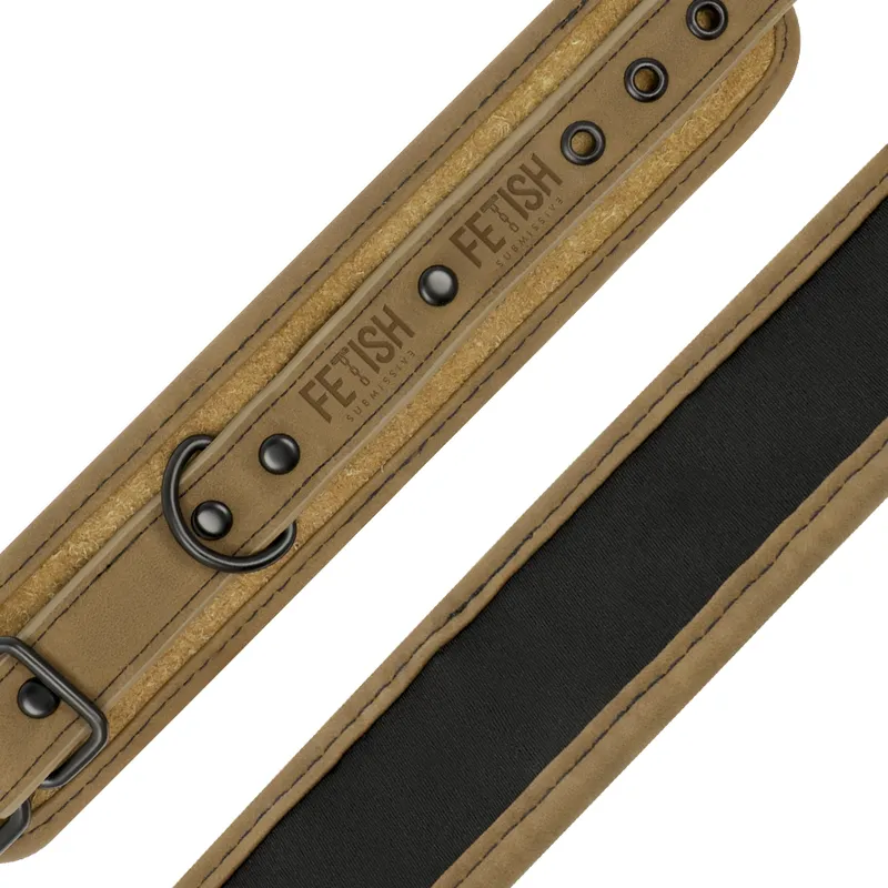 Fetish Submissive Origin Handcuffs Vegan Leather - Putá 5