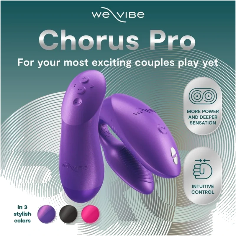 We-vibe - chorus pro premium couples vibrator cosmic purple 7