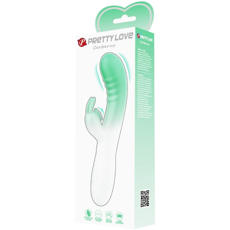 Pretty love - cerberus rabbit vibrator 3o vibrations green 8