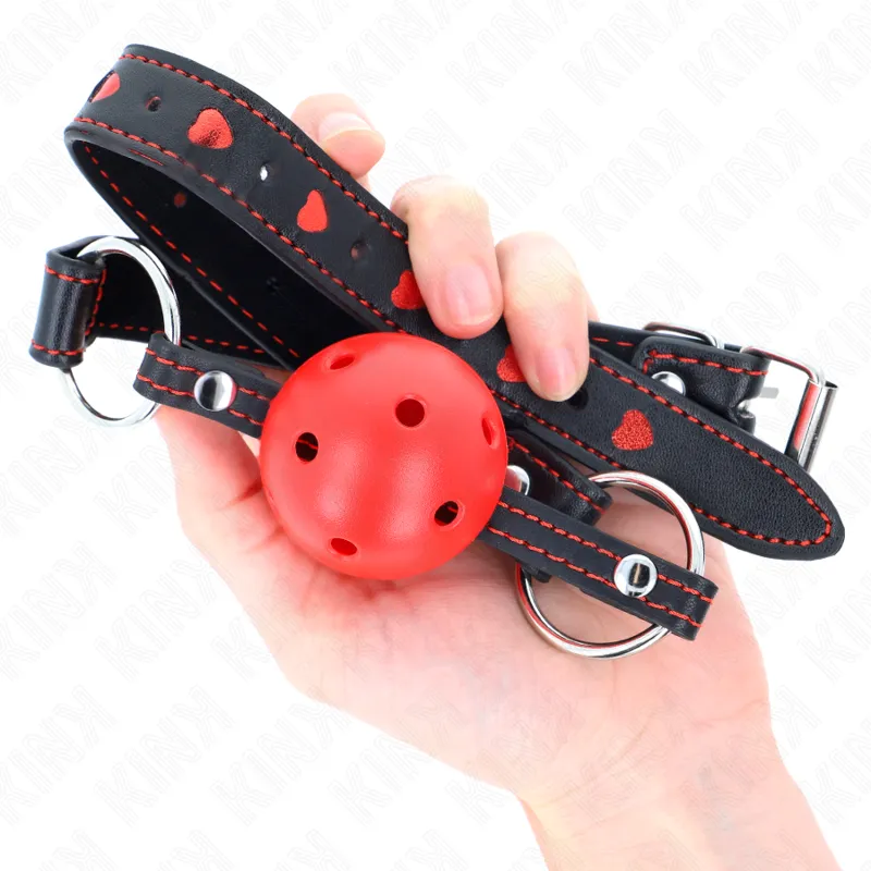 Kink - Hollow Hard Red Ball Gag Model 2 65 X 2.5 Cm