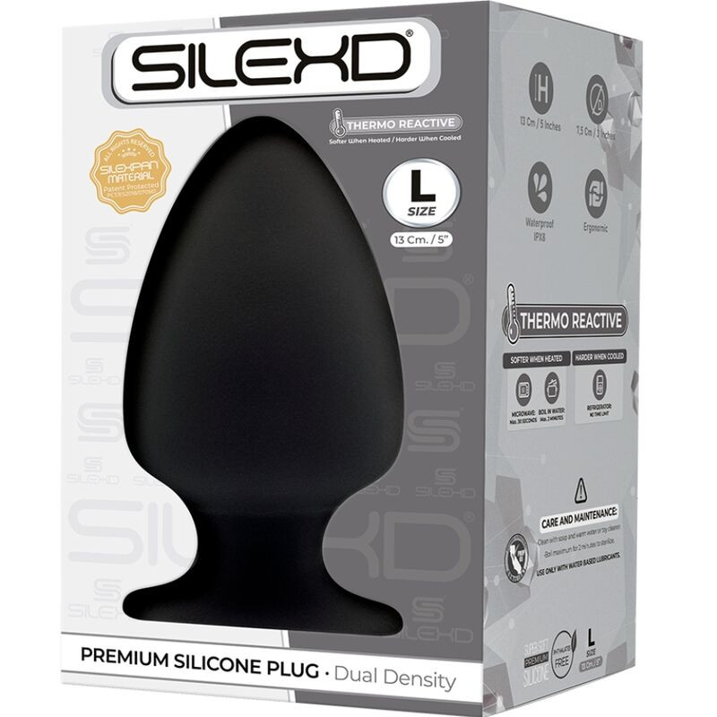 Silexd - Model 1 Anal Plug Premium Silexpan Silicone Premium Thermoreactive Size L 1