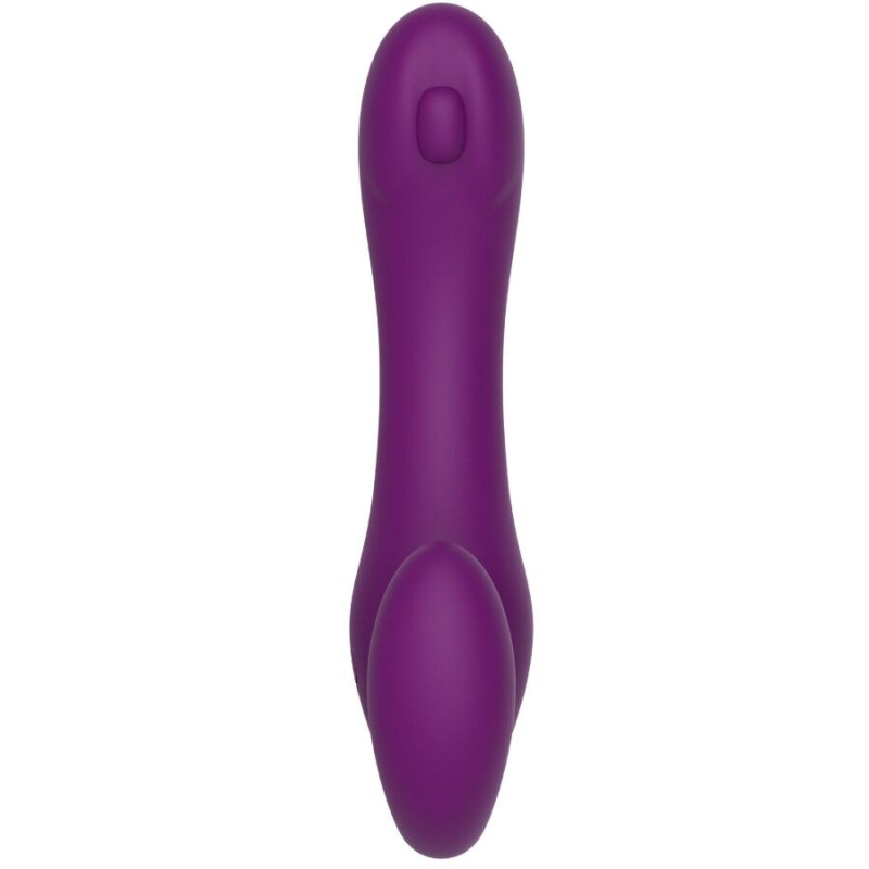 Xocoon - 2 in 1 strapless strap-on vibrator with remote control purple 2