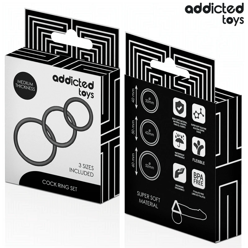 Addicted toys - set of silicone rings model 2 5