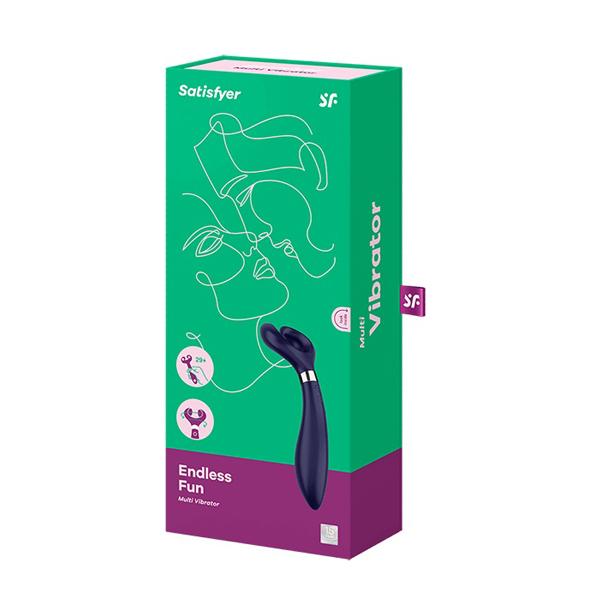 Satisfyer Partner - Multifun 3 Blue - Párový Vibrátor