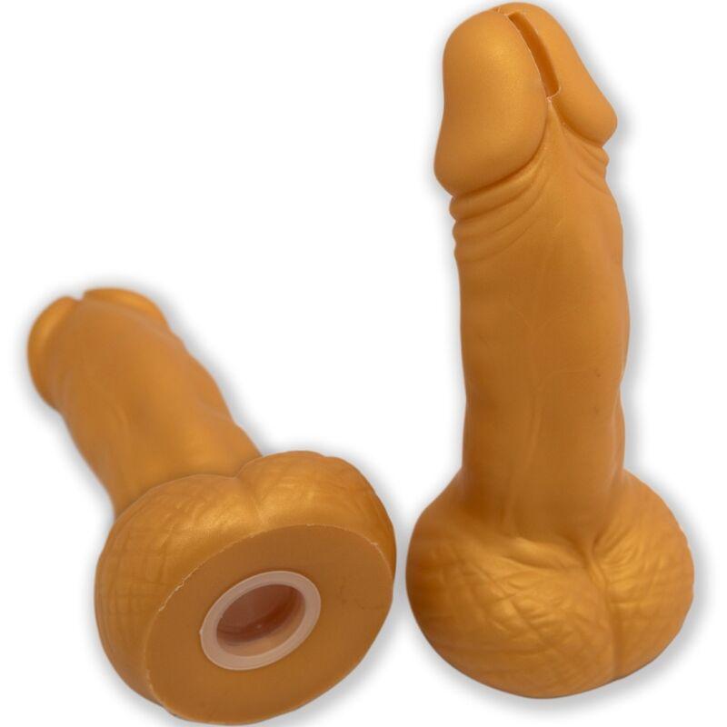 Diablo picante - penis shaped piggy bank 22.5 cm gold