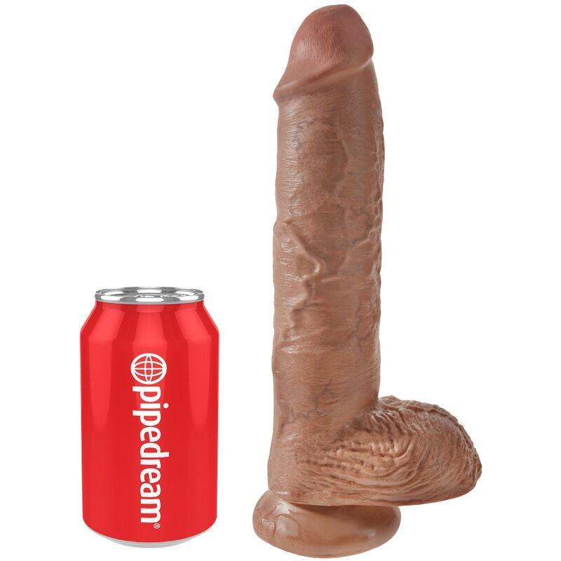 King Cock - Realistic Penis With Balls 19.8 Cm Caramel