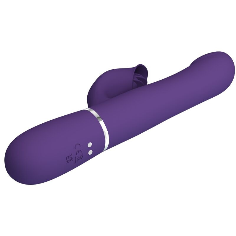 Pretty love - zalin rabbit vibrator pearls 4 in 1 purple 5