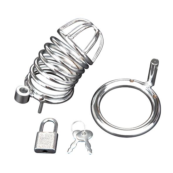 Blueline - Deluxe Chastity Cage Silver