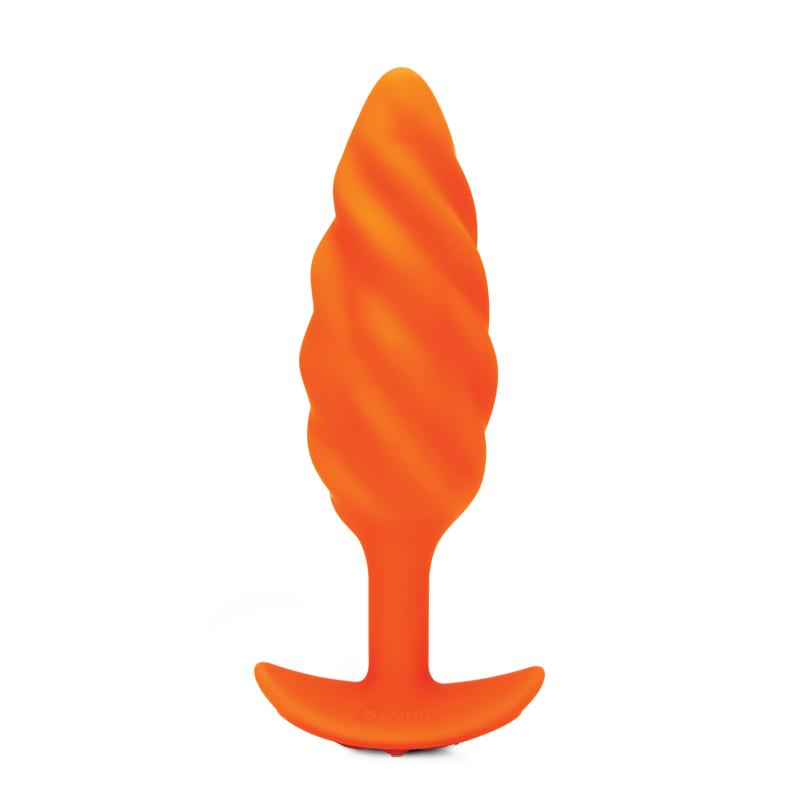 B-Vibe - Swirl Texture Plug Orange 6