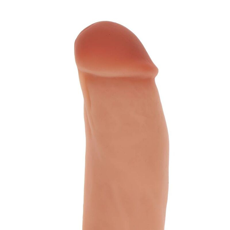 Get real - silicone dildo 18 cm w balls skin 1